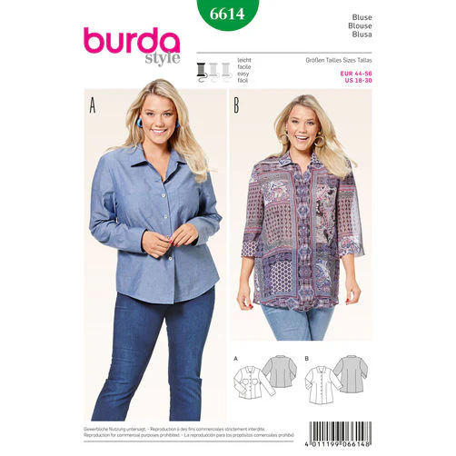 Burda Blouse 6614 - Image 2