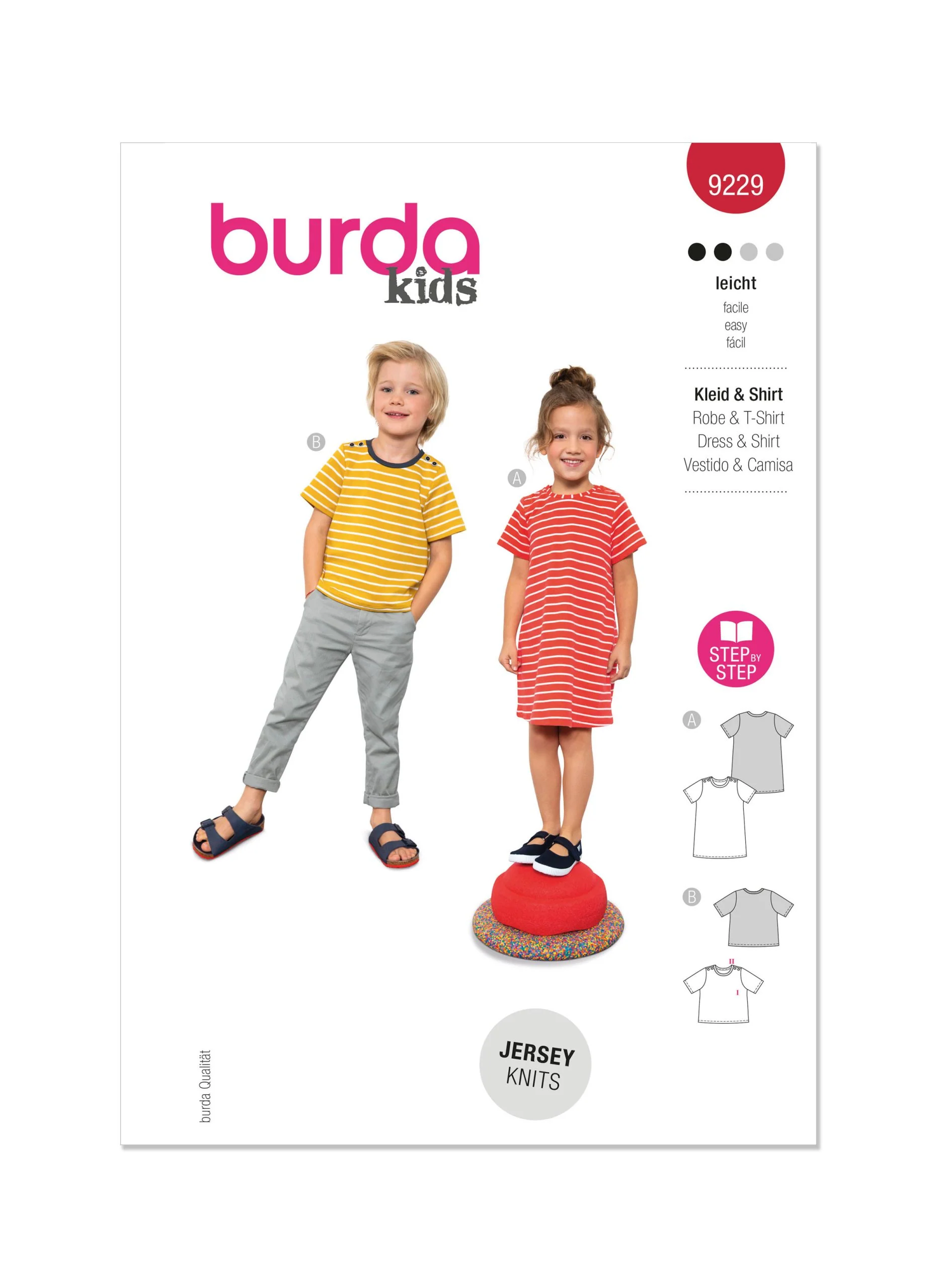 Burda Child Dress & T-shirt 9229 - Image 2