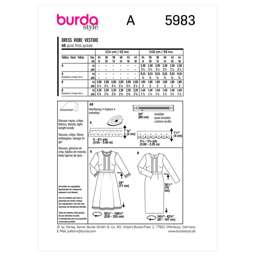 Burda Dresses 5983 - Image 5