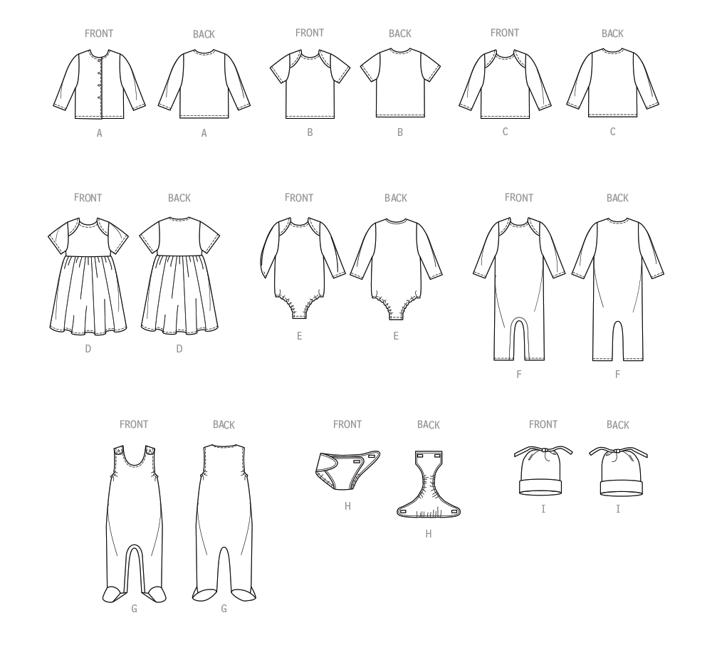 Butterick Baby Outfit B6970 - Image 12