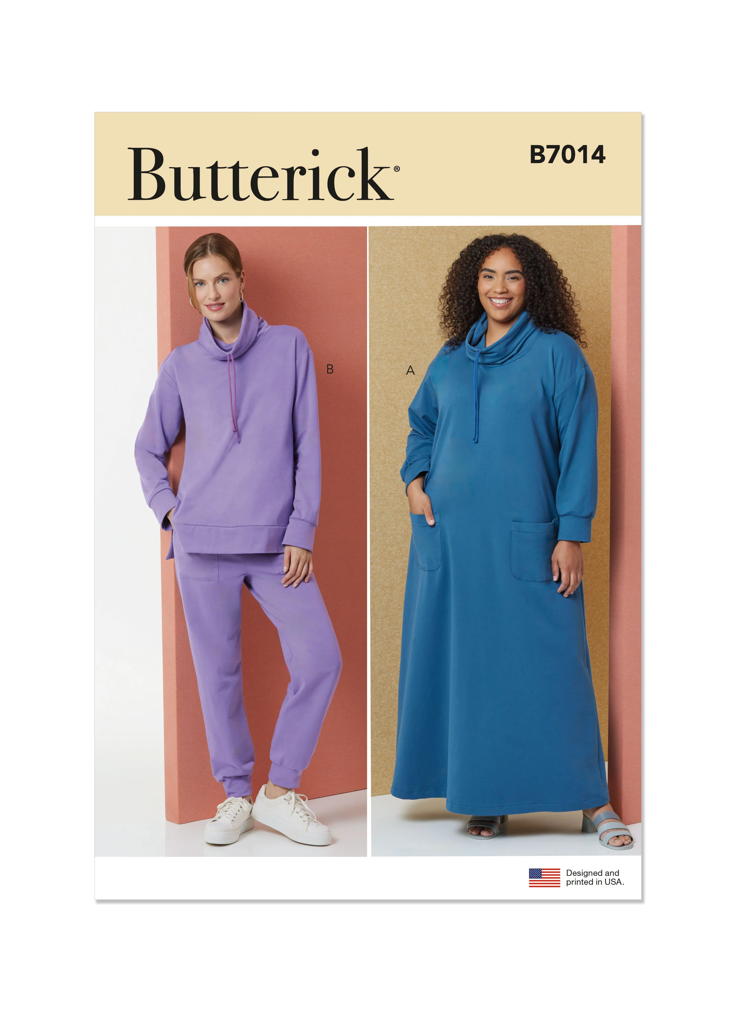 Butterick Lounge Top, Trousers & Dress B7014 - Image 2