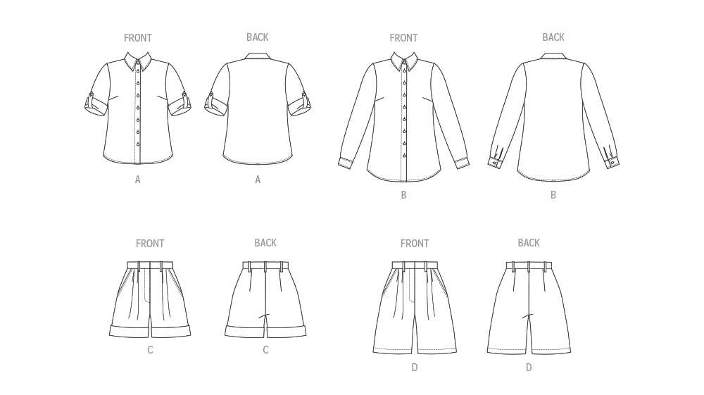 Butterick Shirts and Shorts B6946 - Image 6