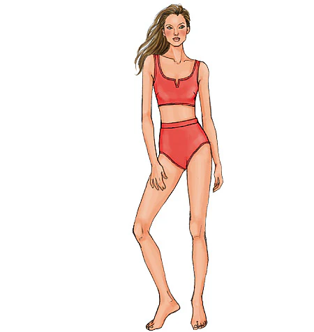 Butterick Swimsuits and Wrap B4526 - Image 5