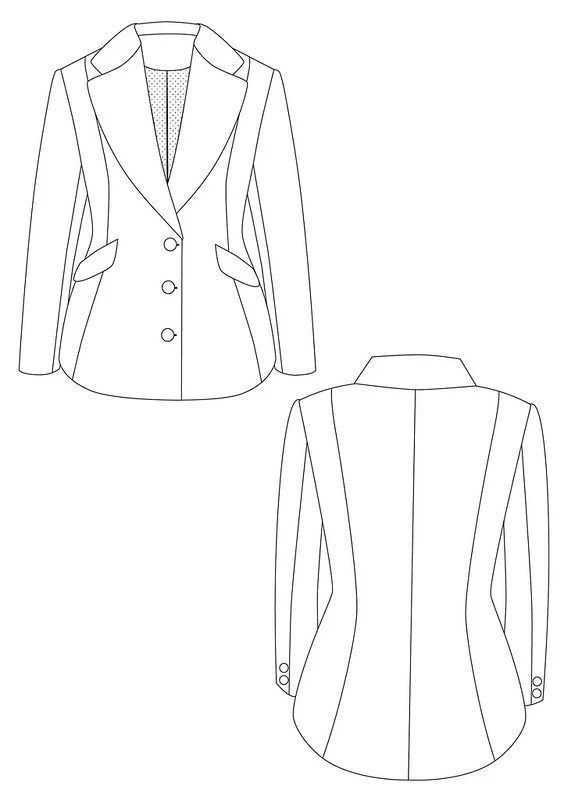 Charlotte Emma Patterns Barberry Jacket - Image 11