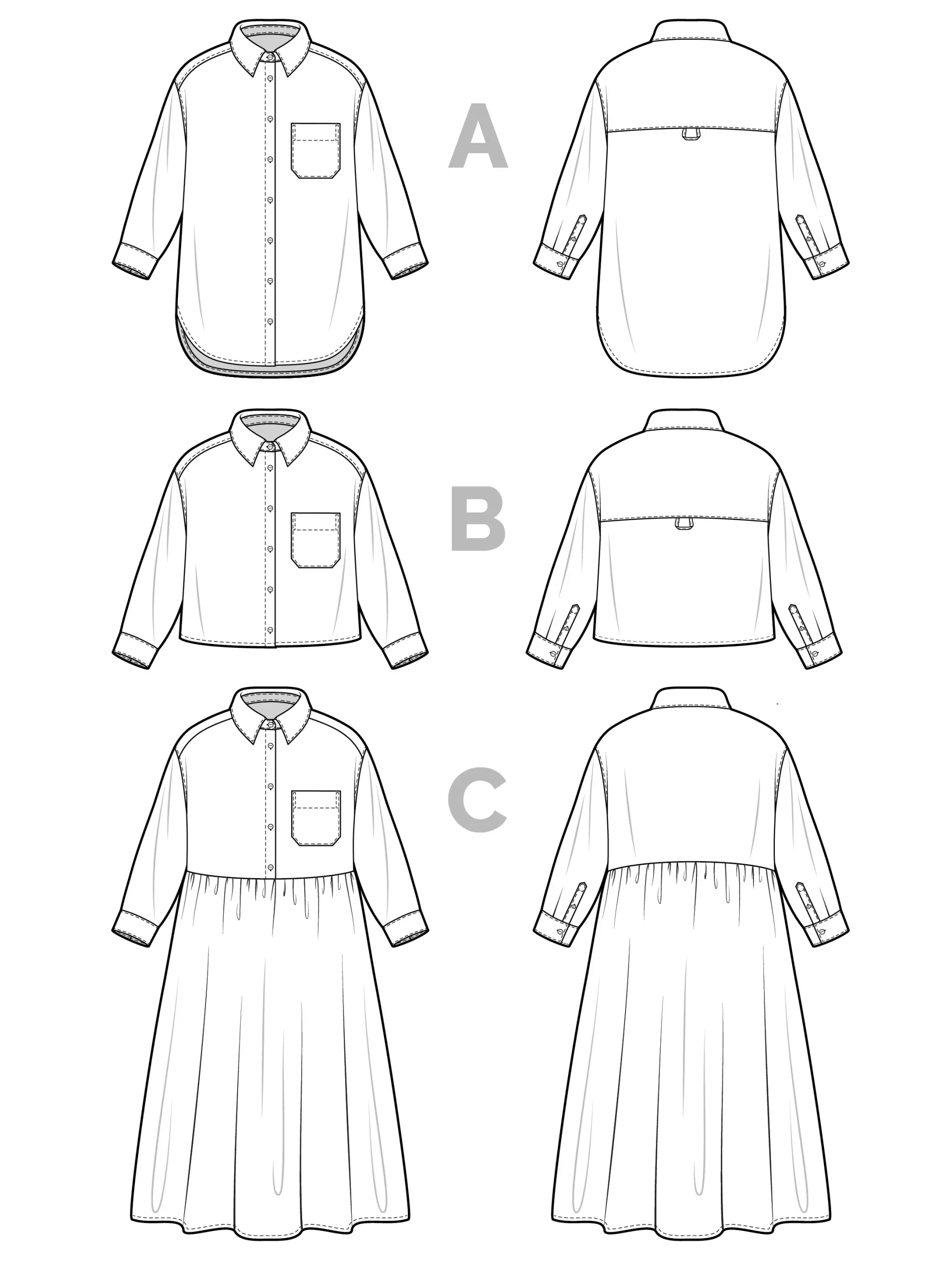 Closet Core Patterns Jenna Shirt & Shirtdress - Image 33