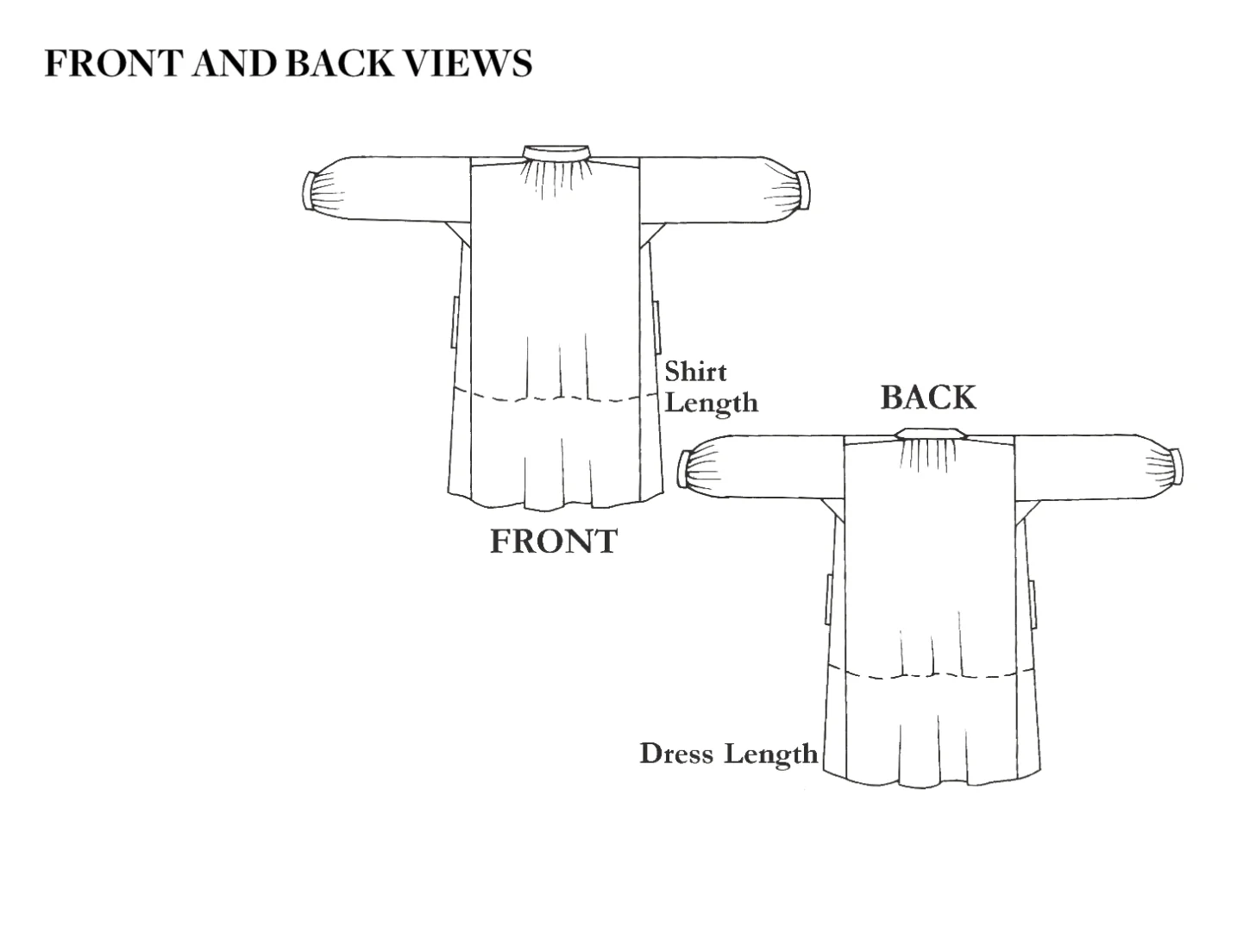 Folkwear 148 Unisex Black Forest Smock - Image 6