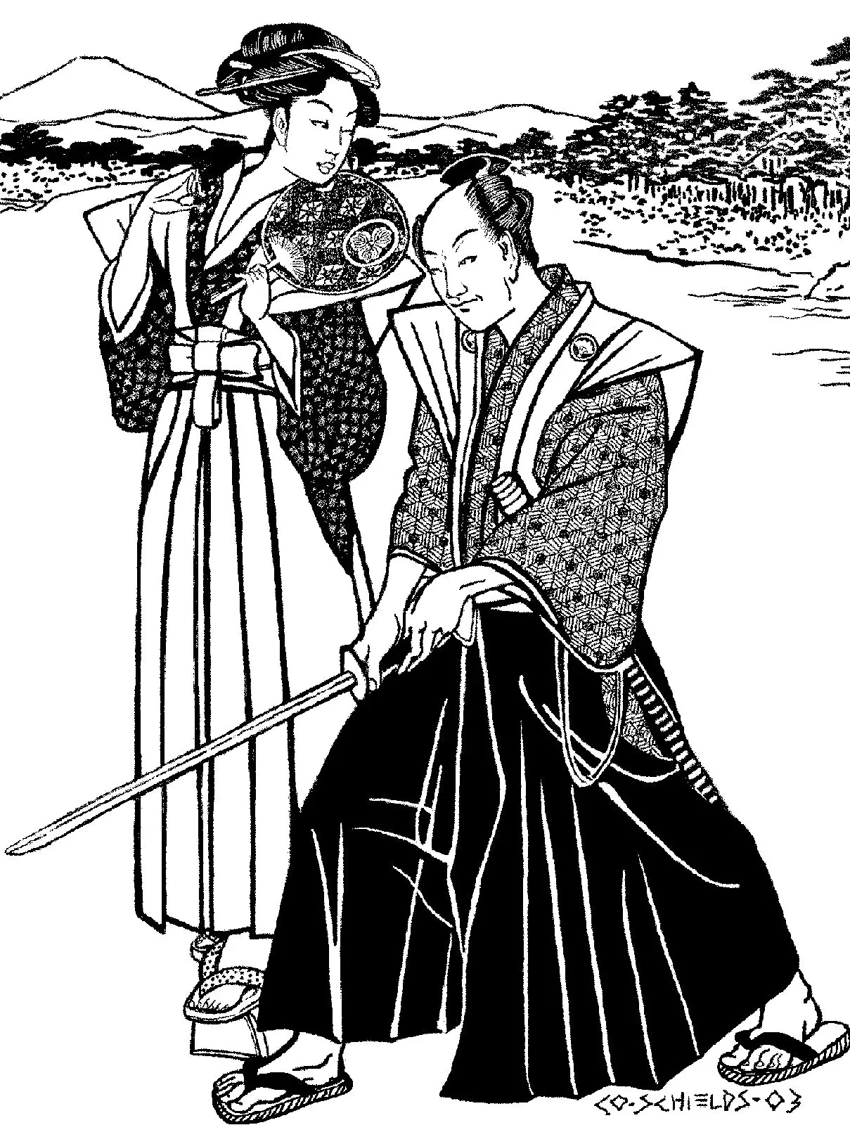 Folkwear 151 Japanese Hakama and Kataginu - Image 6