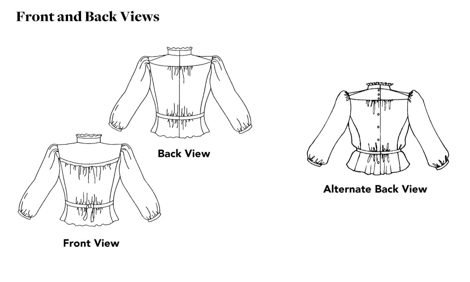 Folkwear 205 Gibson Girl Blouse - Image 10
