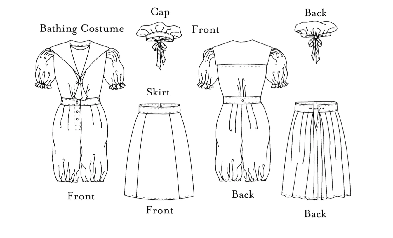Folkwear 253 Vintage Bathing Costume - Image 6