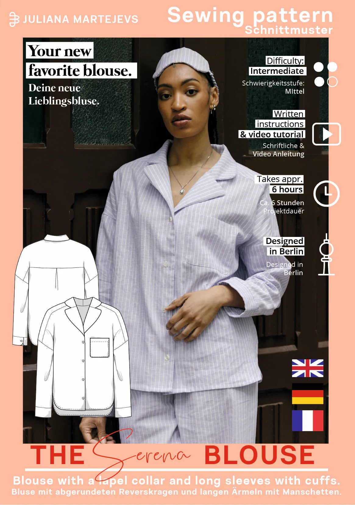 JULIANA MARTEJEVS Serena Pyjama Blouse - Image 6