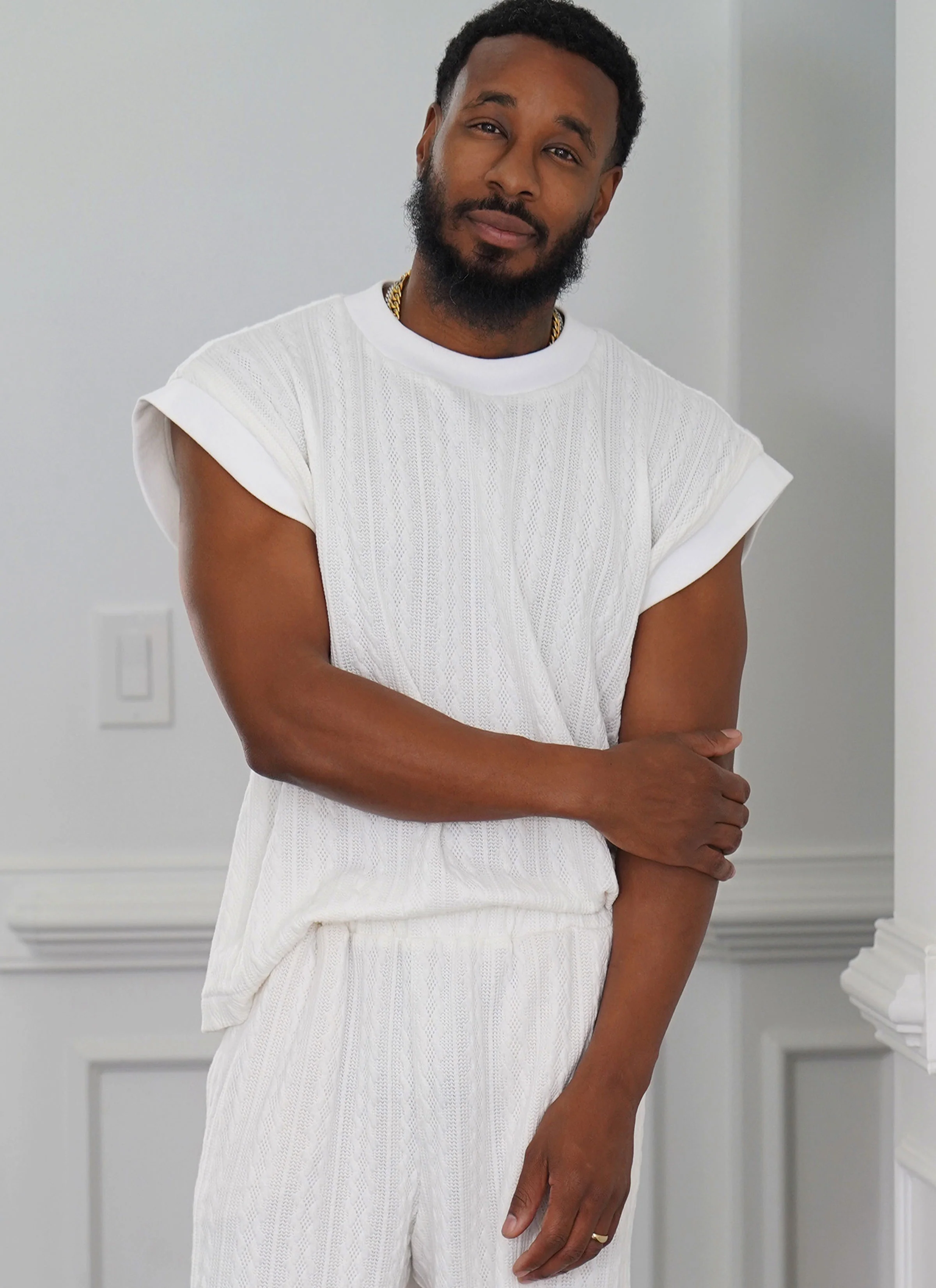 Know Me Men's Knit Top and Shorts ME2130 - Image 3