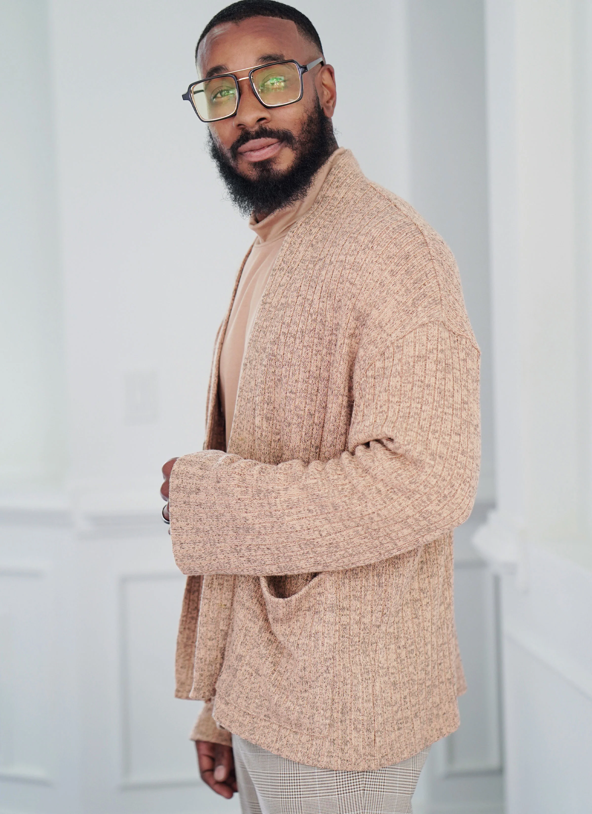 Know Me Men's Turtleneck & Cardigan ME2105 - Image 5