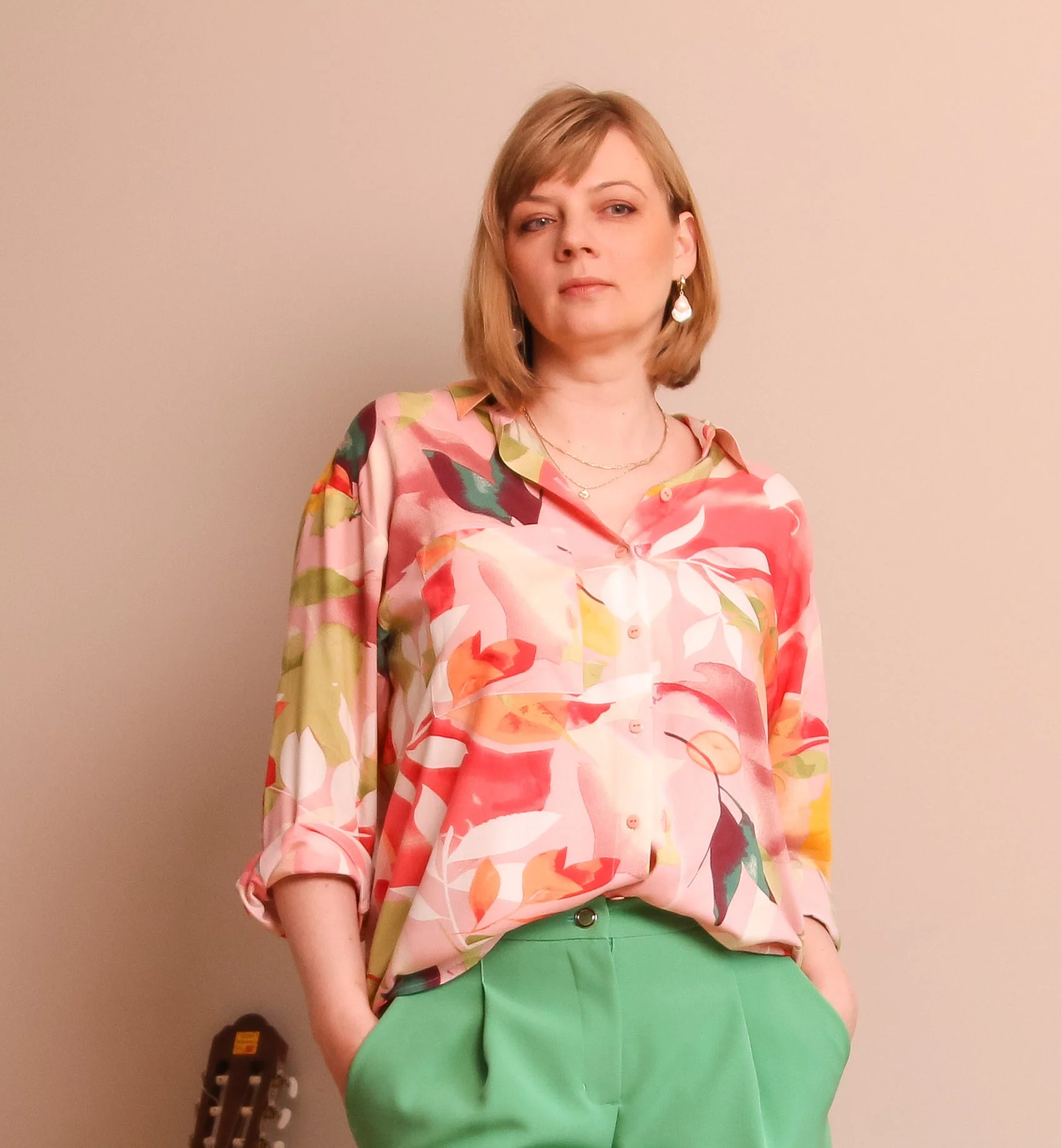 Lenaline Patterns Artur Shirt (Sizes 46-56 / Height 154-160 cm) - Printed copy shop (+£7.00)