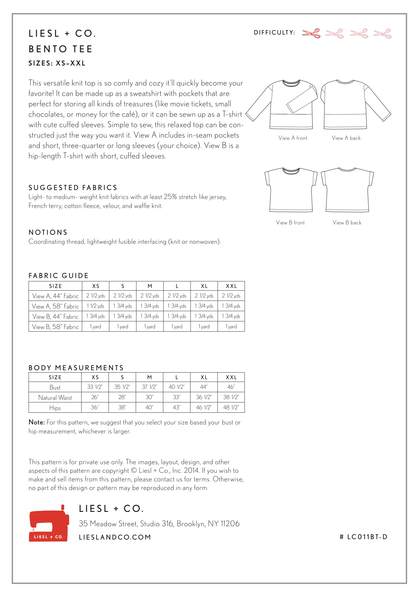 Liesl + Co Bento Tee PDF - Image 11