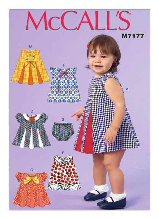 McCalls Babies' Dresses and Panties M7177 - Image 8