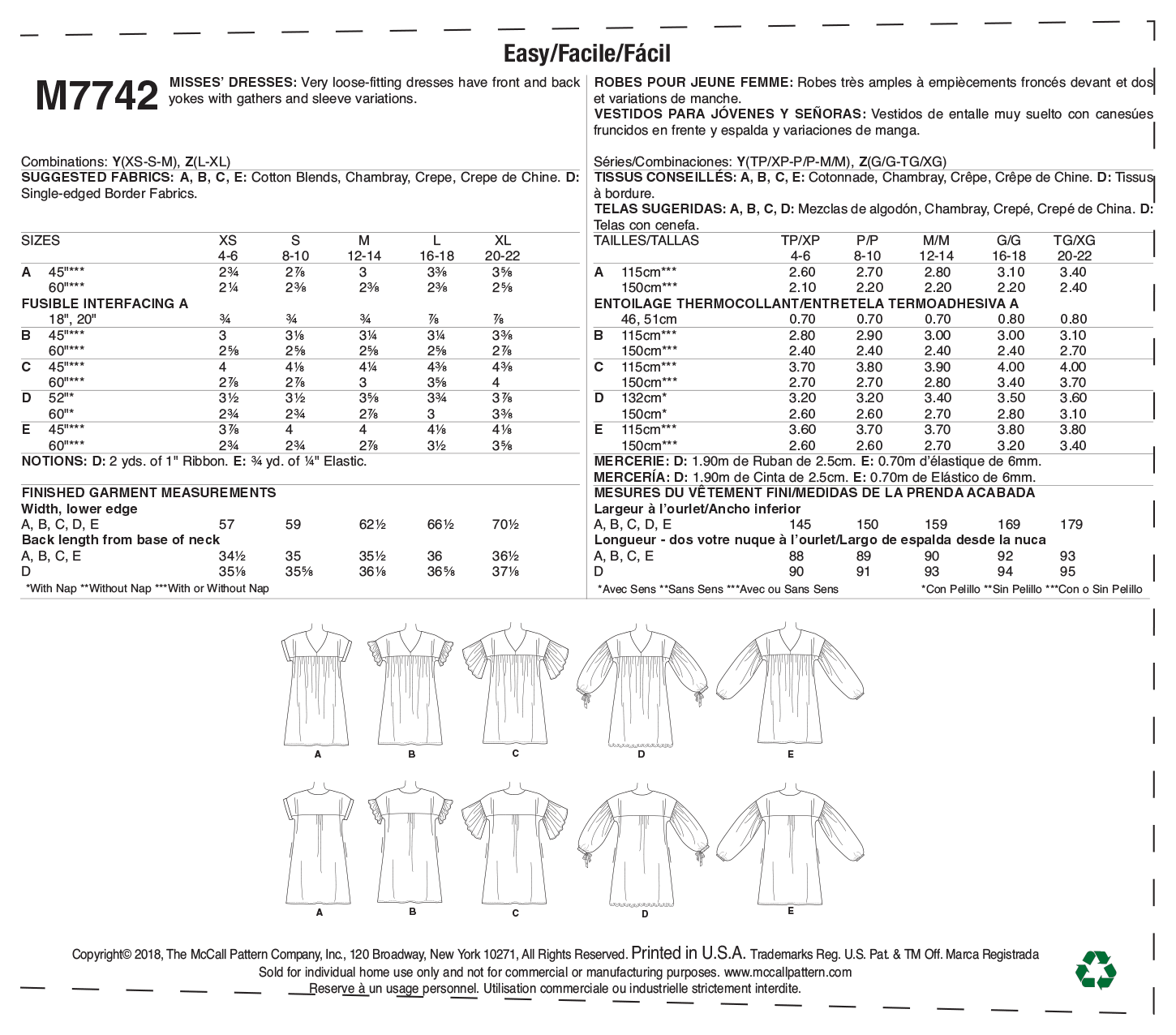 McCalls Dresses M7742 - Image 9