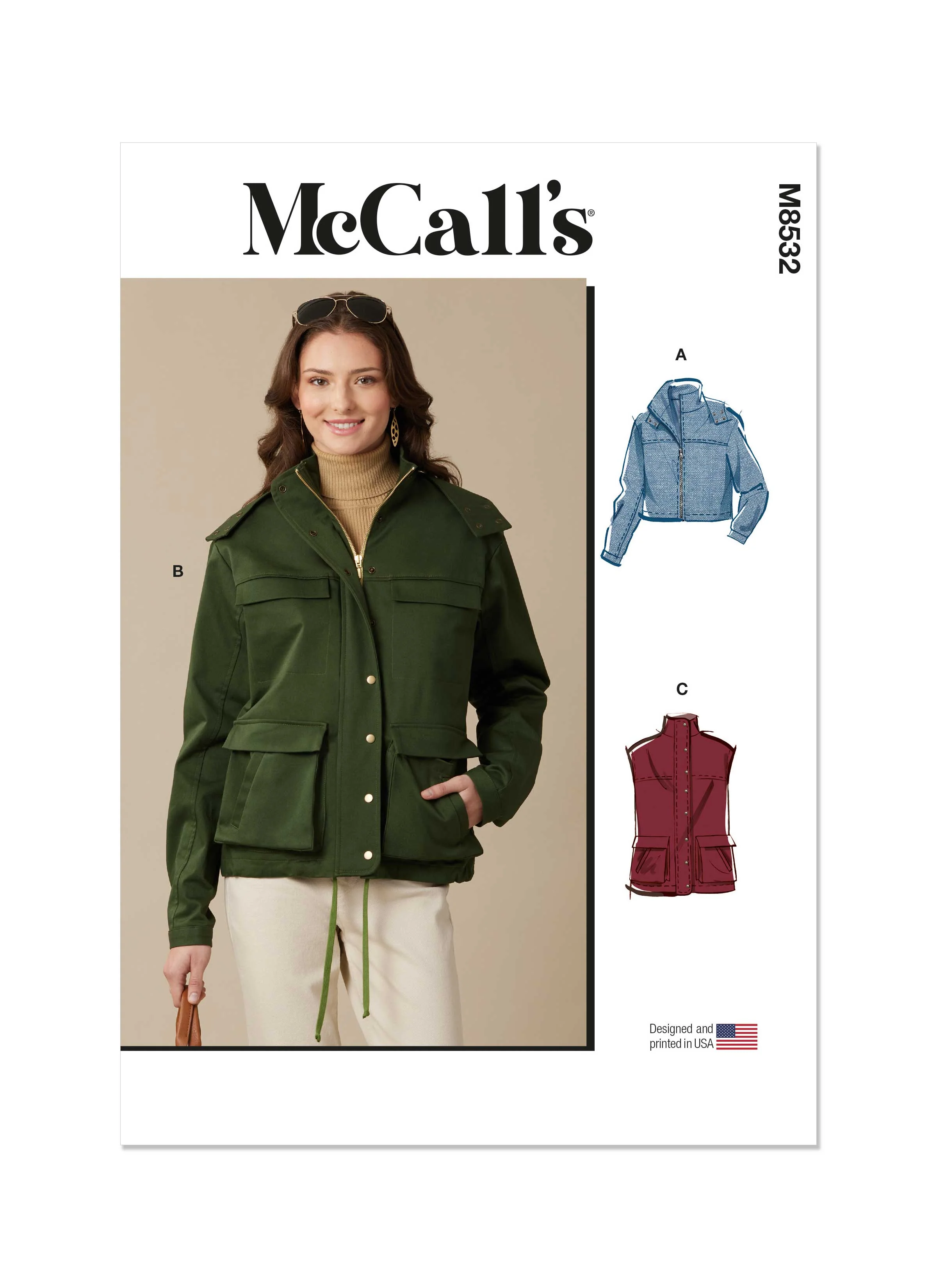 McCalls Jacket & Vest M8532 - Image 2