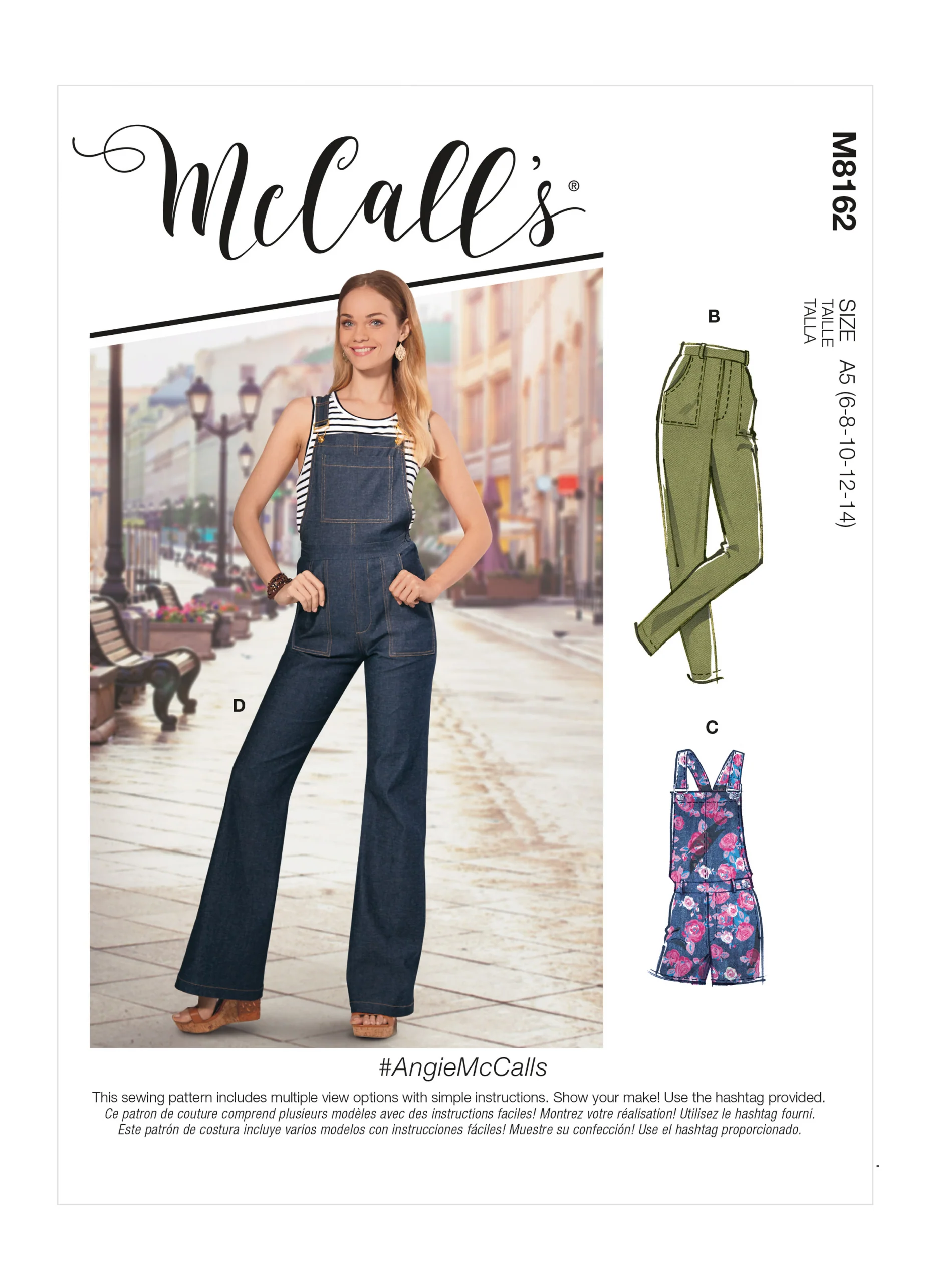 McCalls Jeans, Dungarees and Playsuit M8162 - Image 2