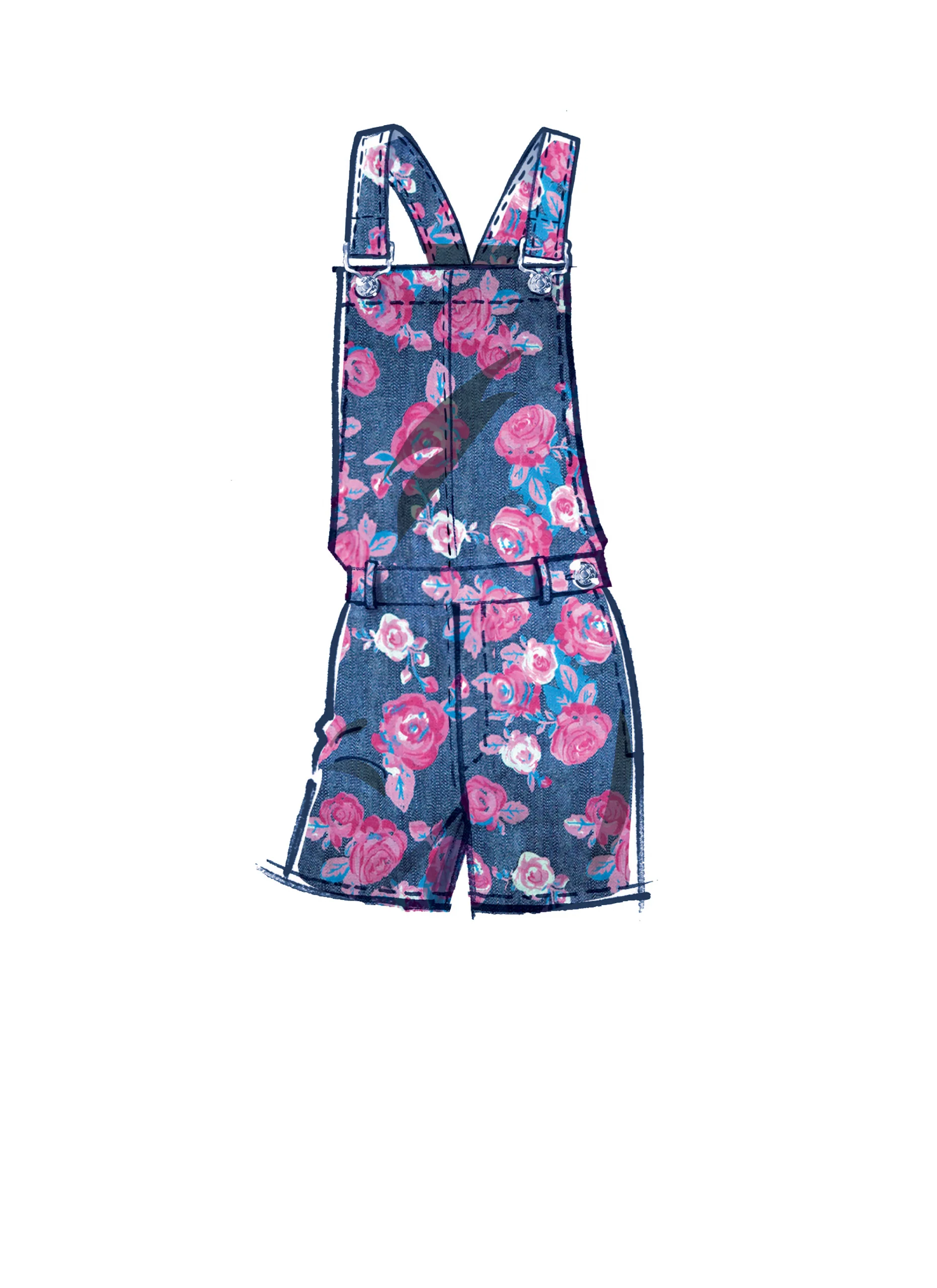 McCalls Jeans, Dungarees and Playsuit M8162 - Image 4