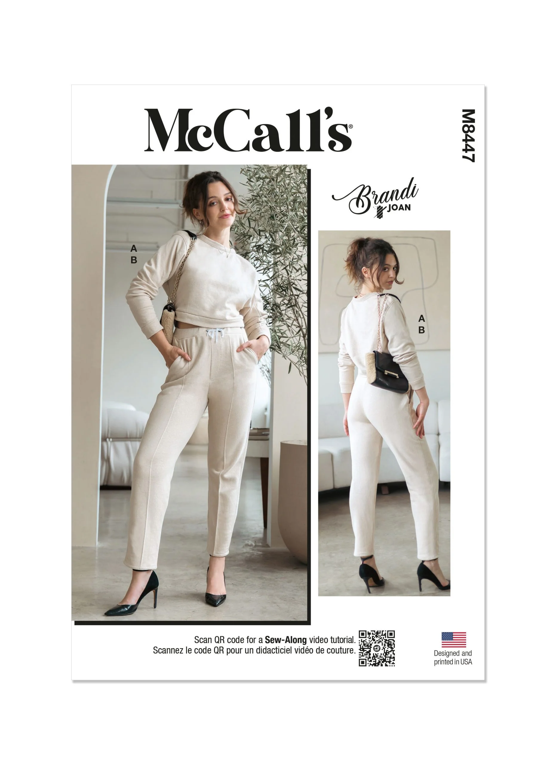 McCalls Knit Top & Trousers M8447 - Image 2