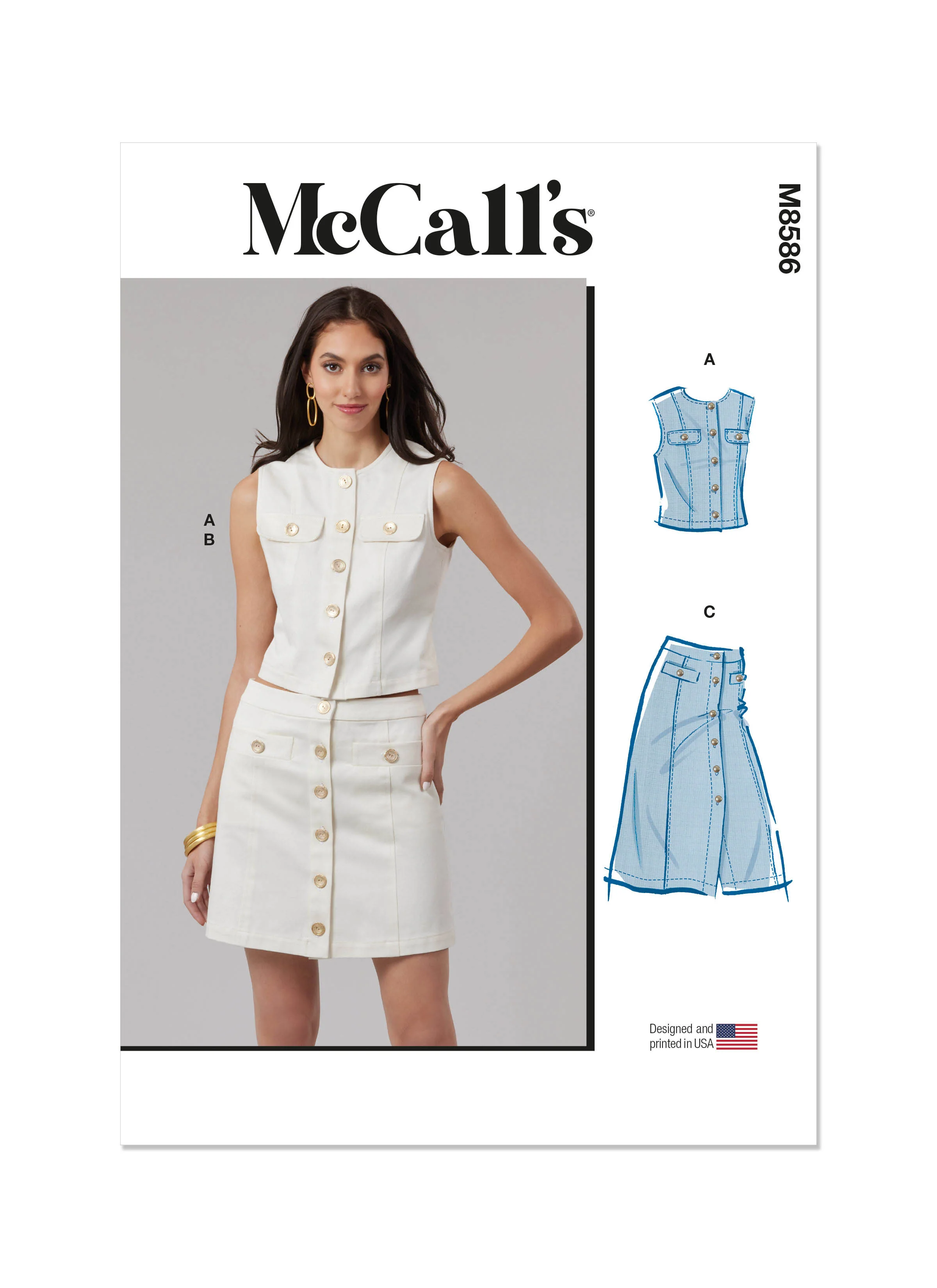 McCall's Top and Skirt M8586 - Image 2