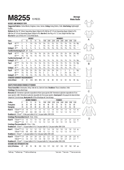 McCalls Tops M8255 - Image 9