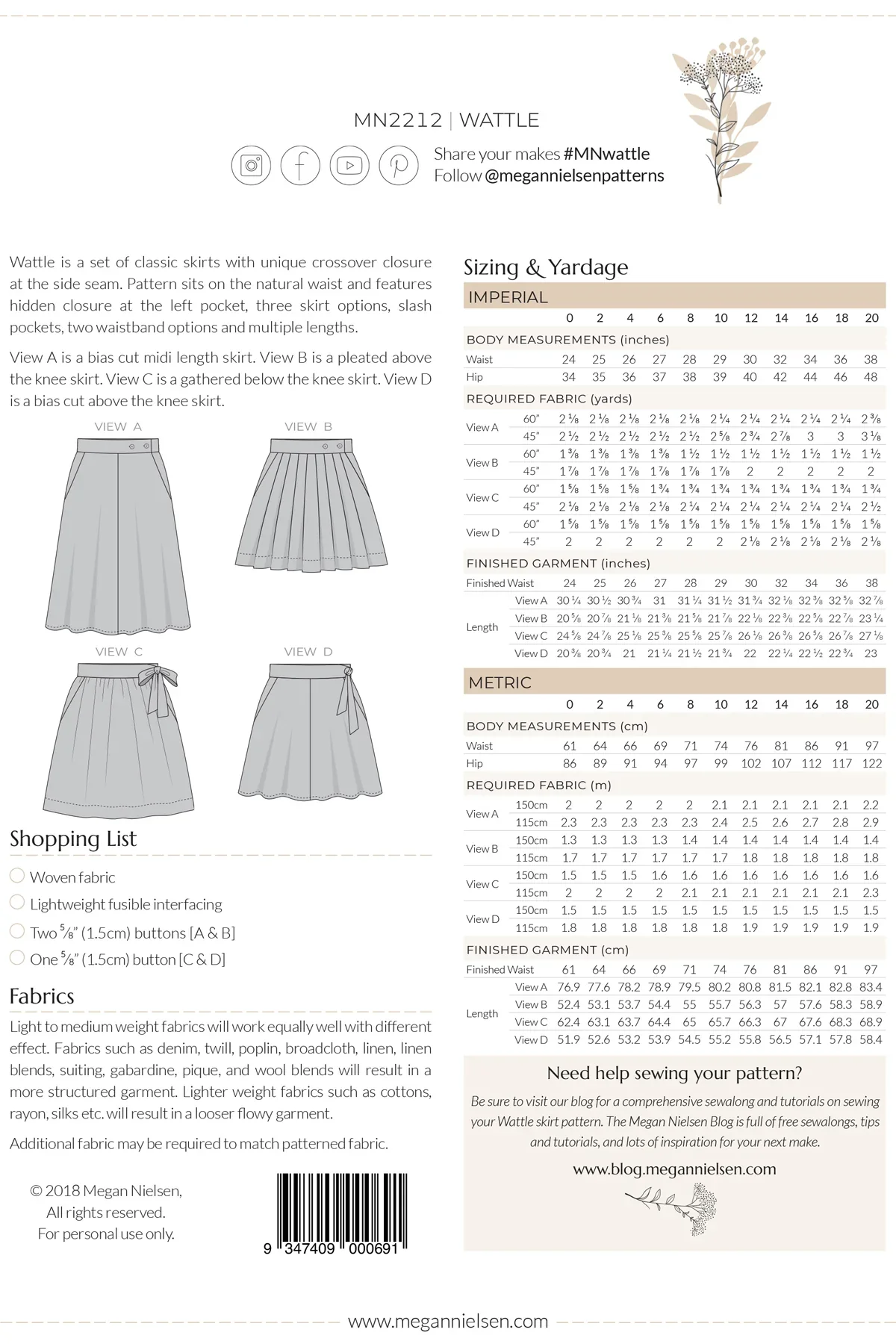 Megan Nielsen Wattle Skirt - Image 21