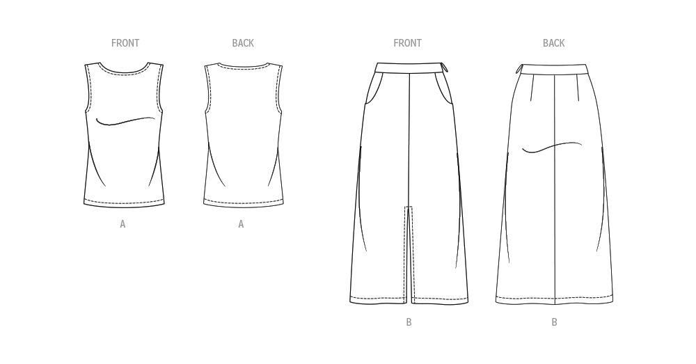New Look Top and Skirt N6757 - Image 7