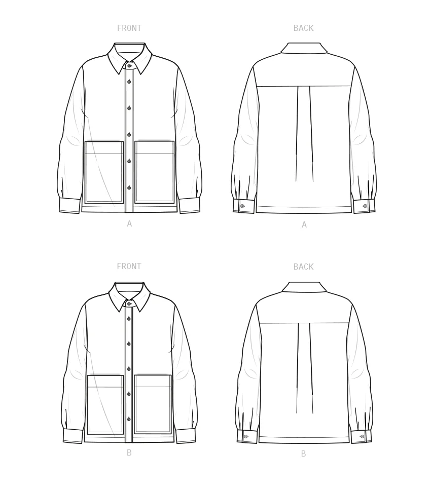 New Look Unisex Shirt N6724 - Image 8
