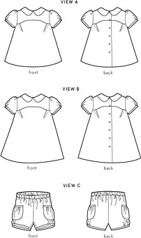 Oliver + S Puppet Show Tunic, Dress & Shorts PDF - Image 8