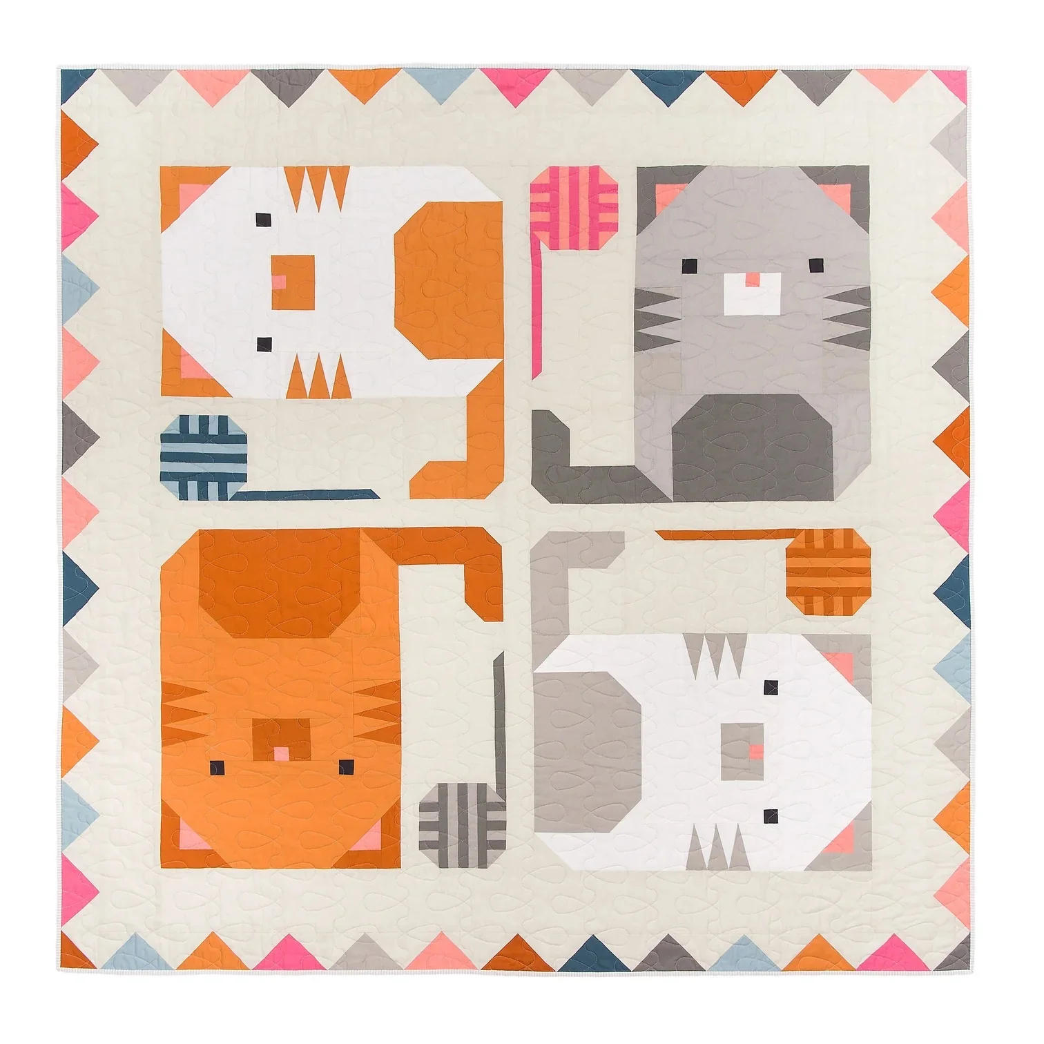 Pen and Paper Patterns Kitten Around Quilt