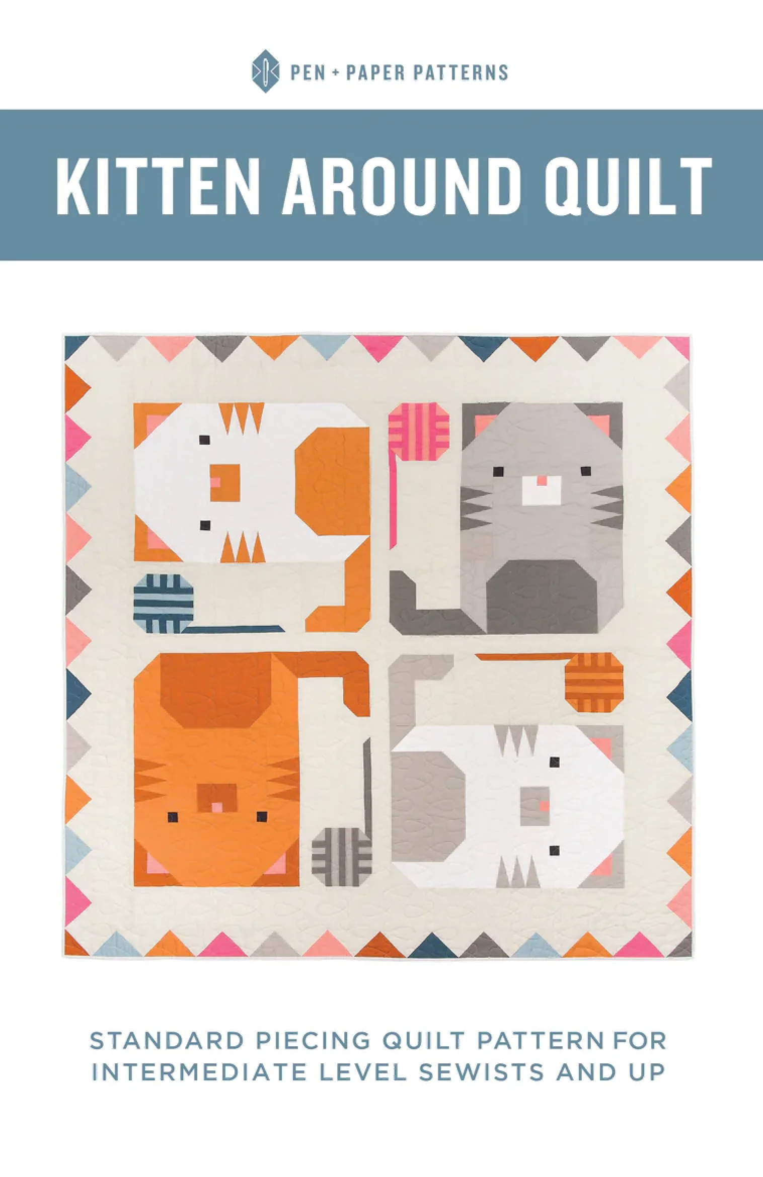 Pen and Paper Patterns Kitten Around Quilt - Image 3