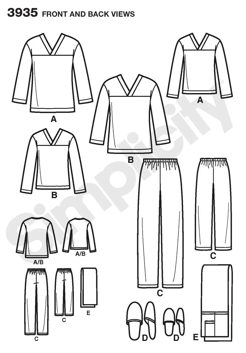 Simplicity Family Pyjamas S3935 - Image 3