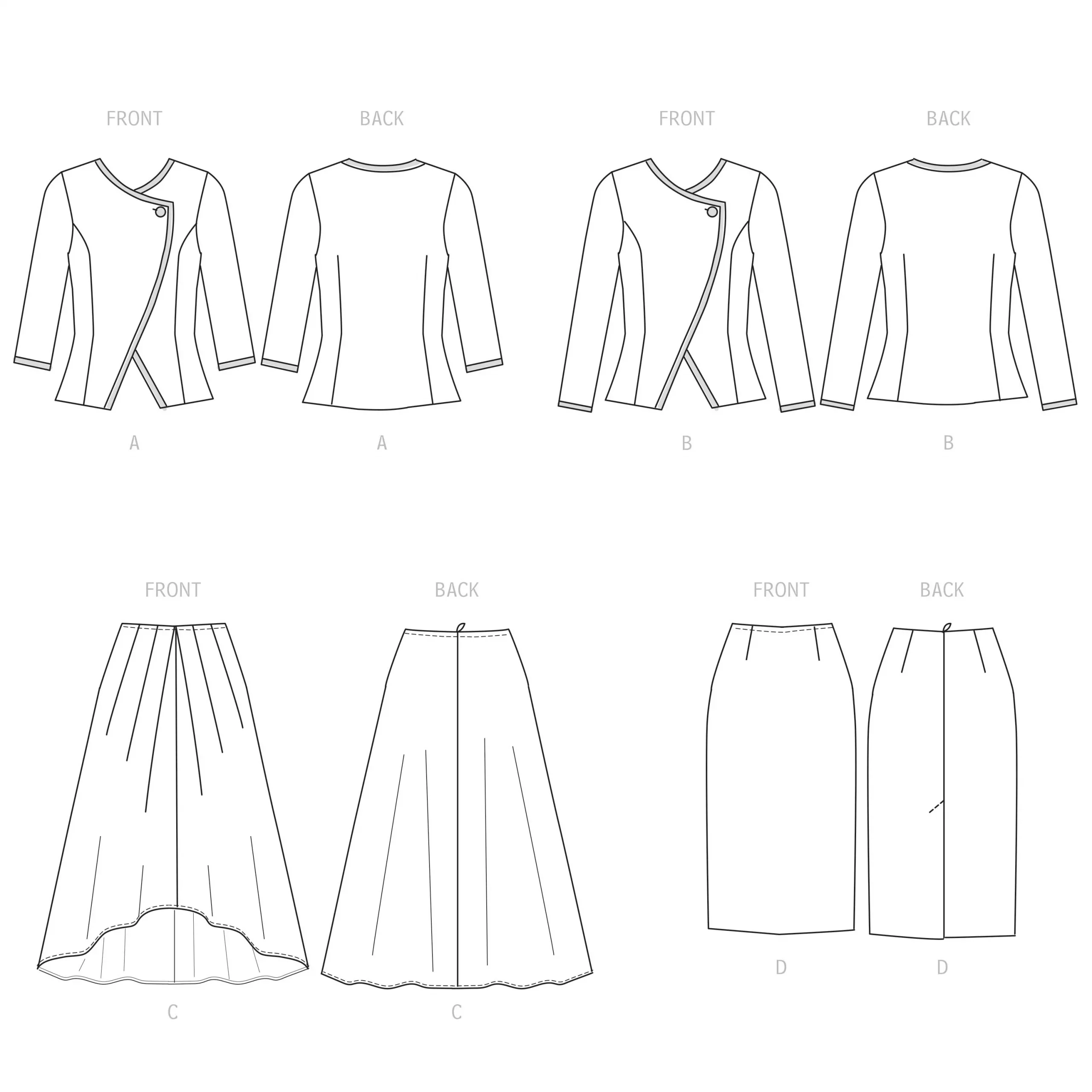 Simplicity Jacket and Skirts S9555 - Image 8