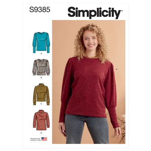 Simplicity Knit Tops S9385 - Image 2