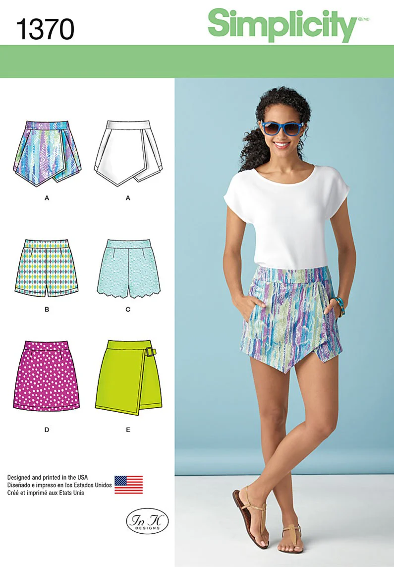 Simplicity Skirt, Skorts & Shorts S1370 - Image 2