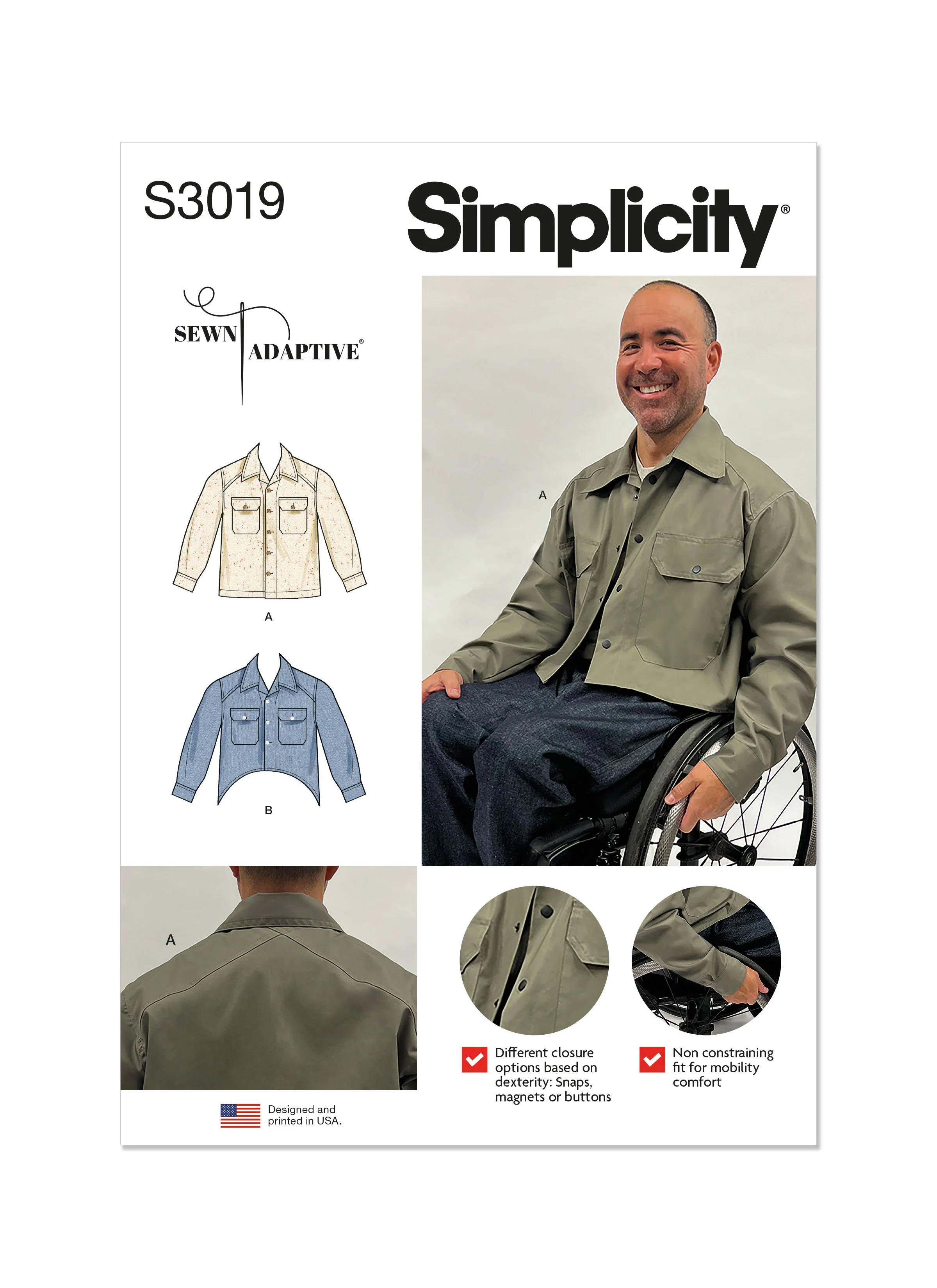Simplicity Unisex Adaptive Shacket S3019 - Image 2