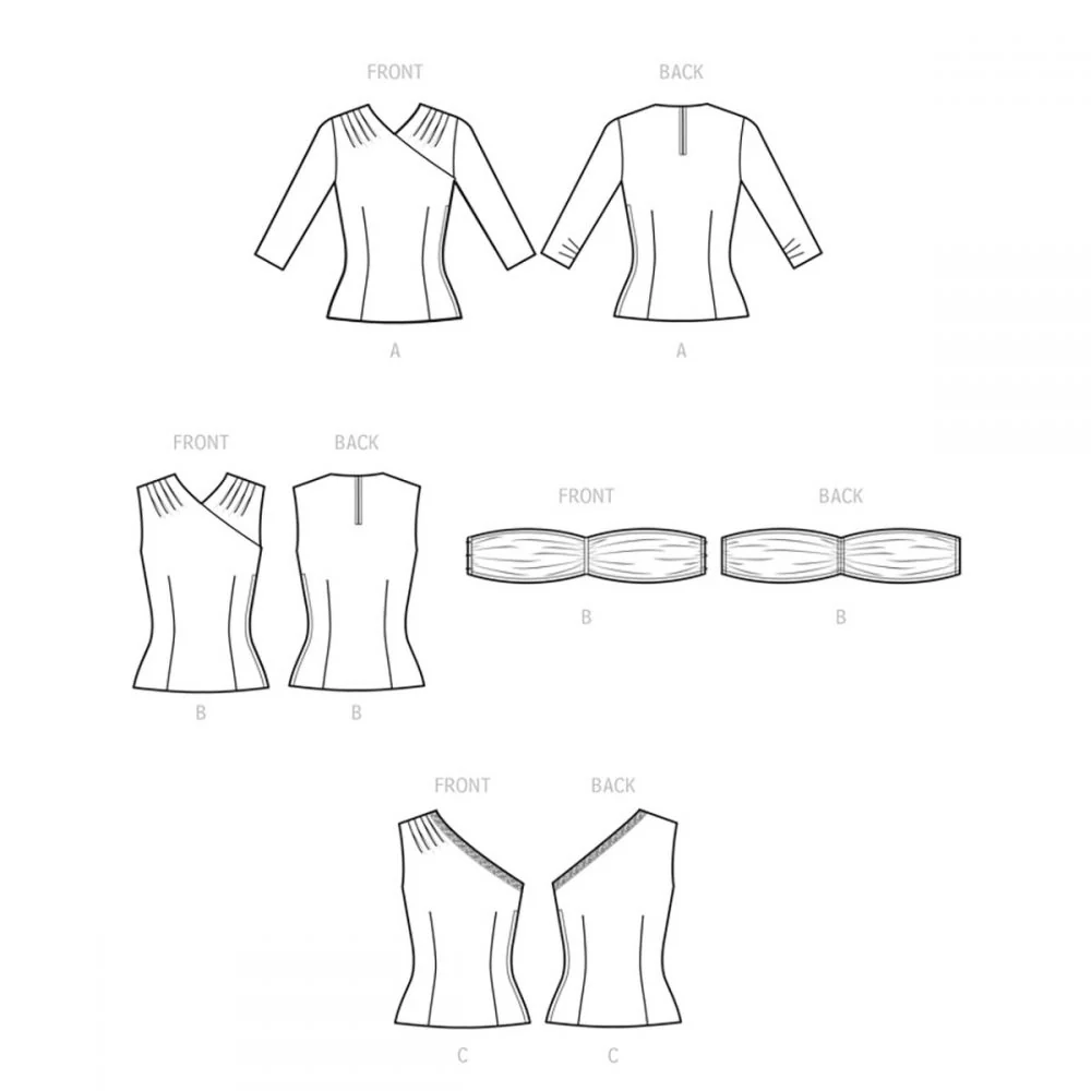 Simplicity Vintage Blouses and Cummerbund S9634 - Image 5