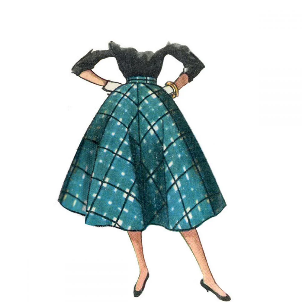 Simplicity Vintage Dress and Skirt S9449 - Image 5