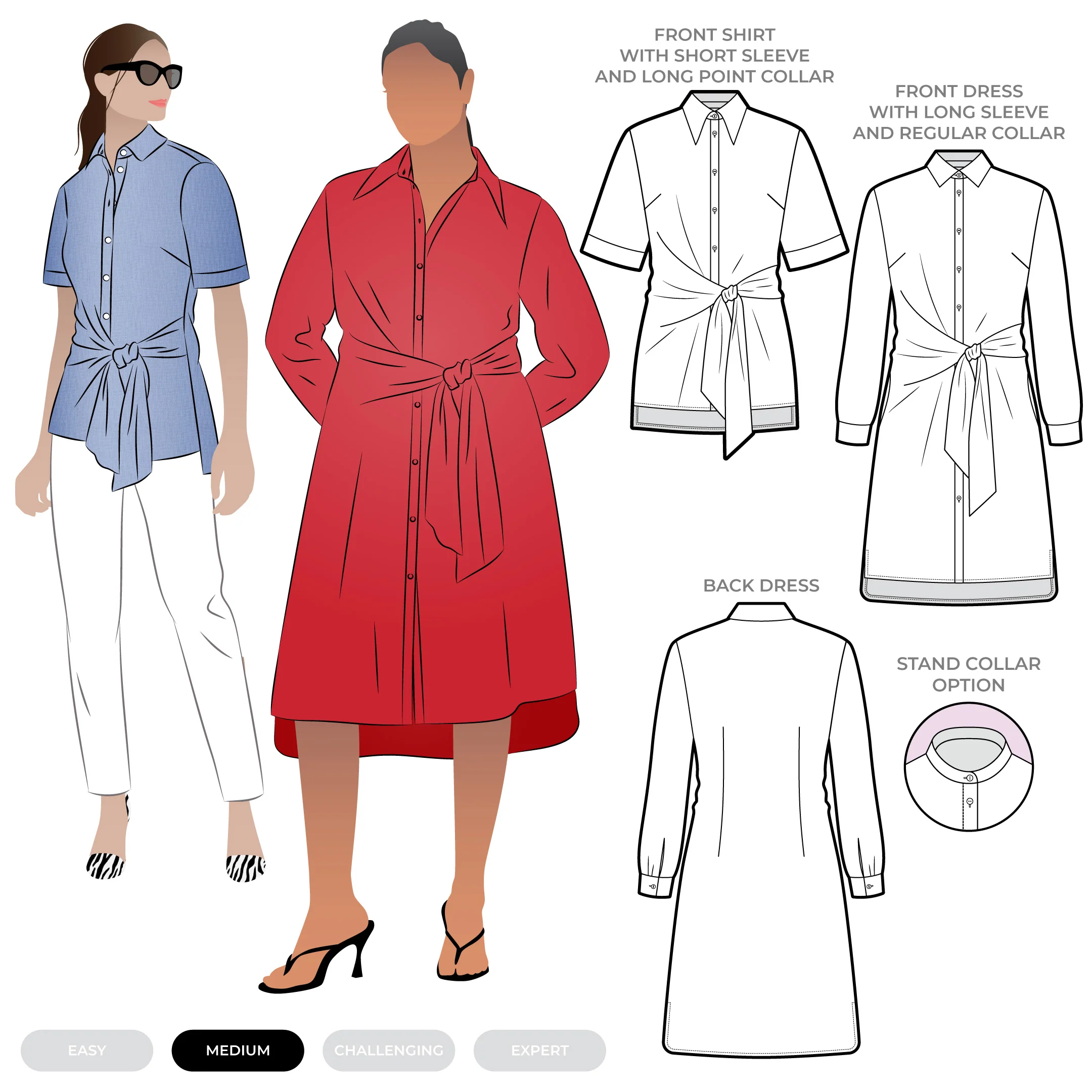 Style Arc Avon Woven Shirt and Dress - Image 17
