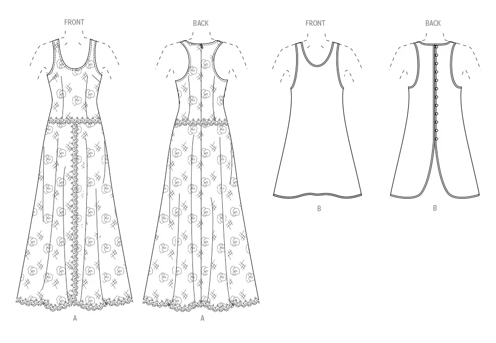 Vogue Dress & Overdress V2028 - Image 10