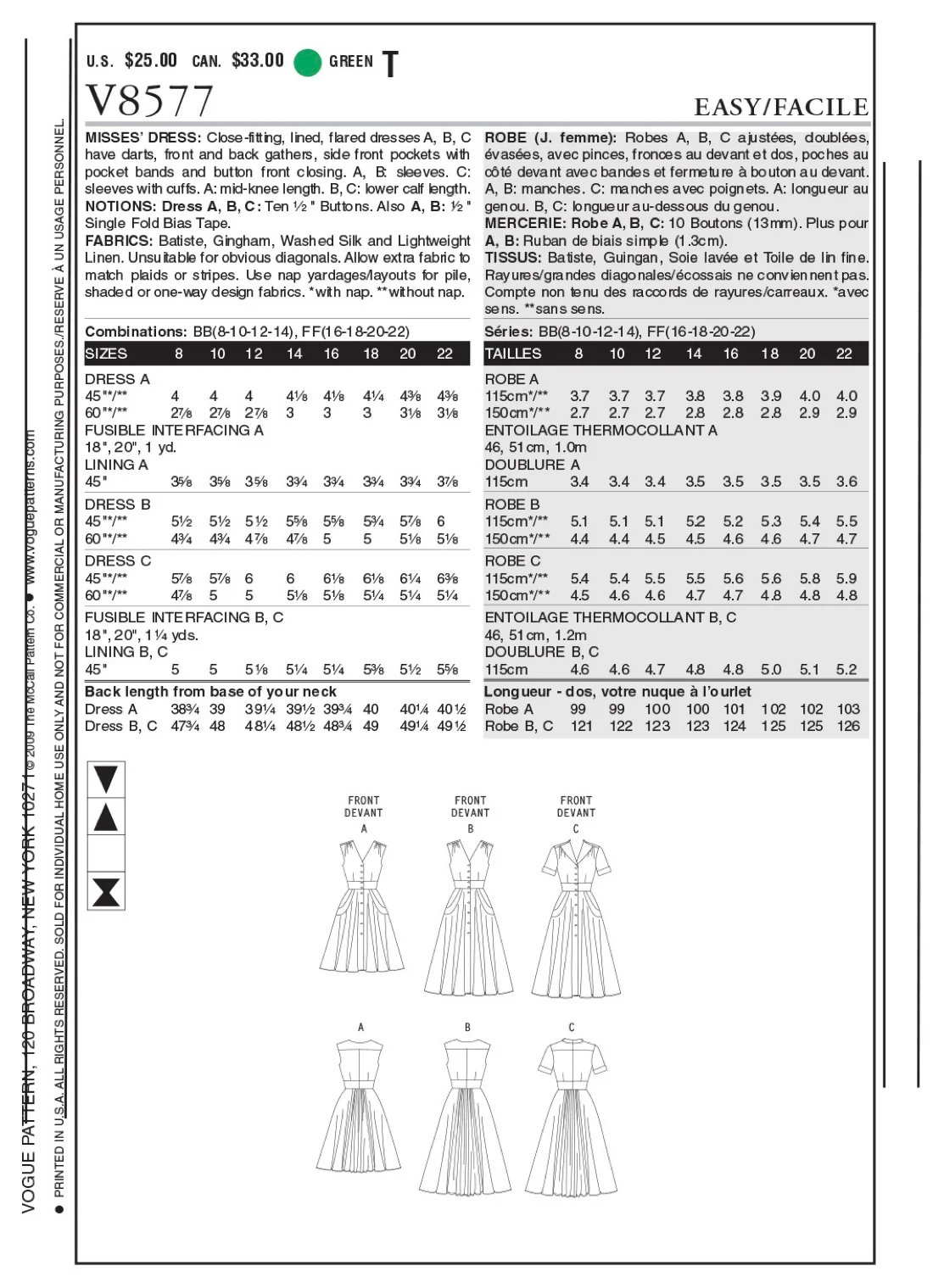 Vogue Dress V8577 - Image 7