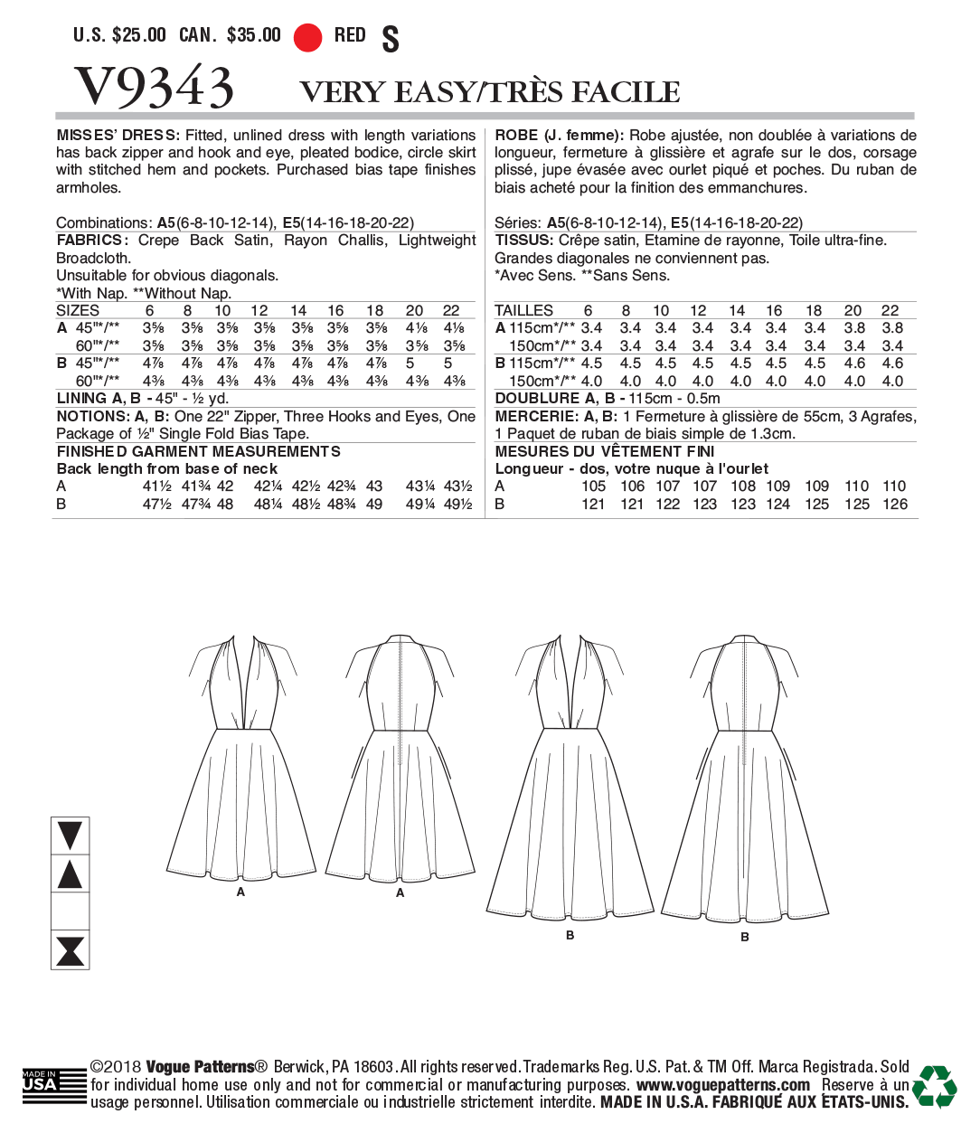 Vogue Dress V9343 - Image 5
