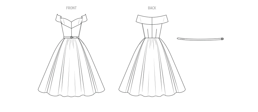 Vogue Evening Dress V2123 - Image 4
