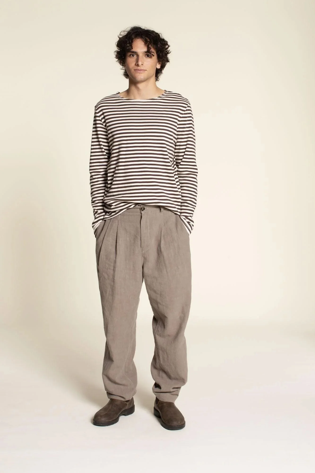 Wardrobe by Me Men's Breton T-shirt - Image 2